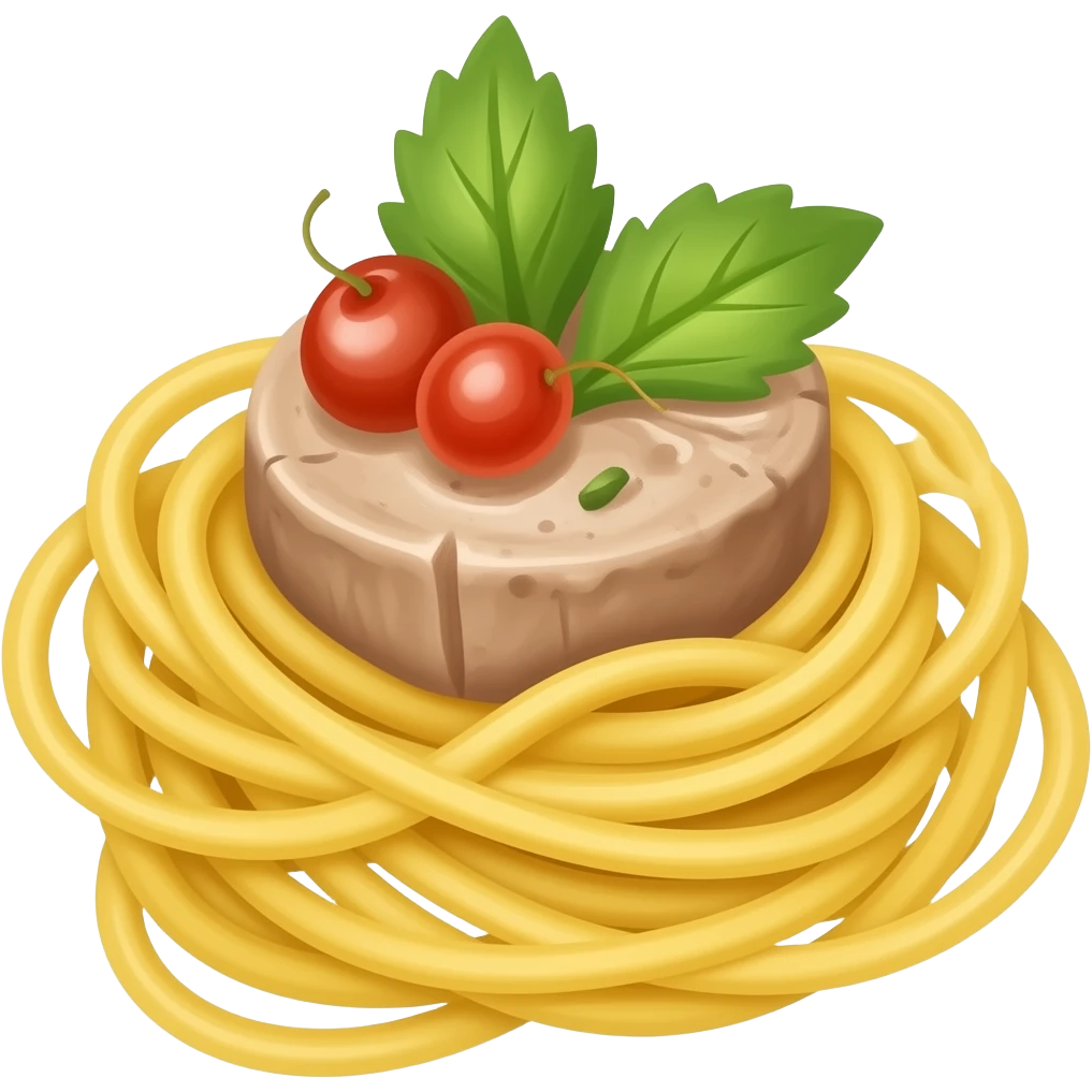 pasta with tuna emoji