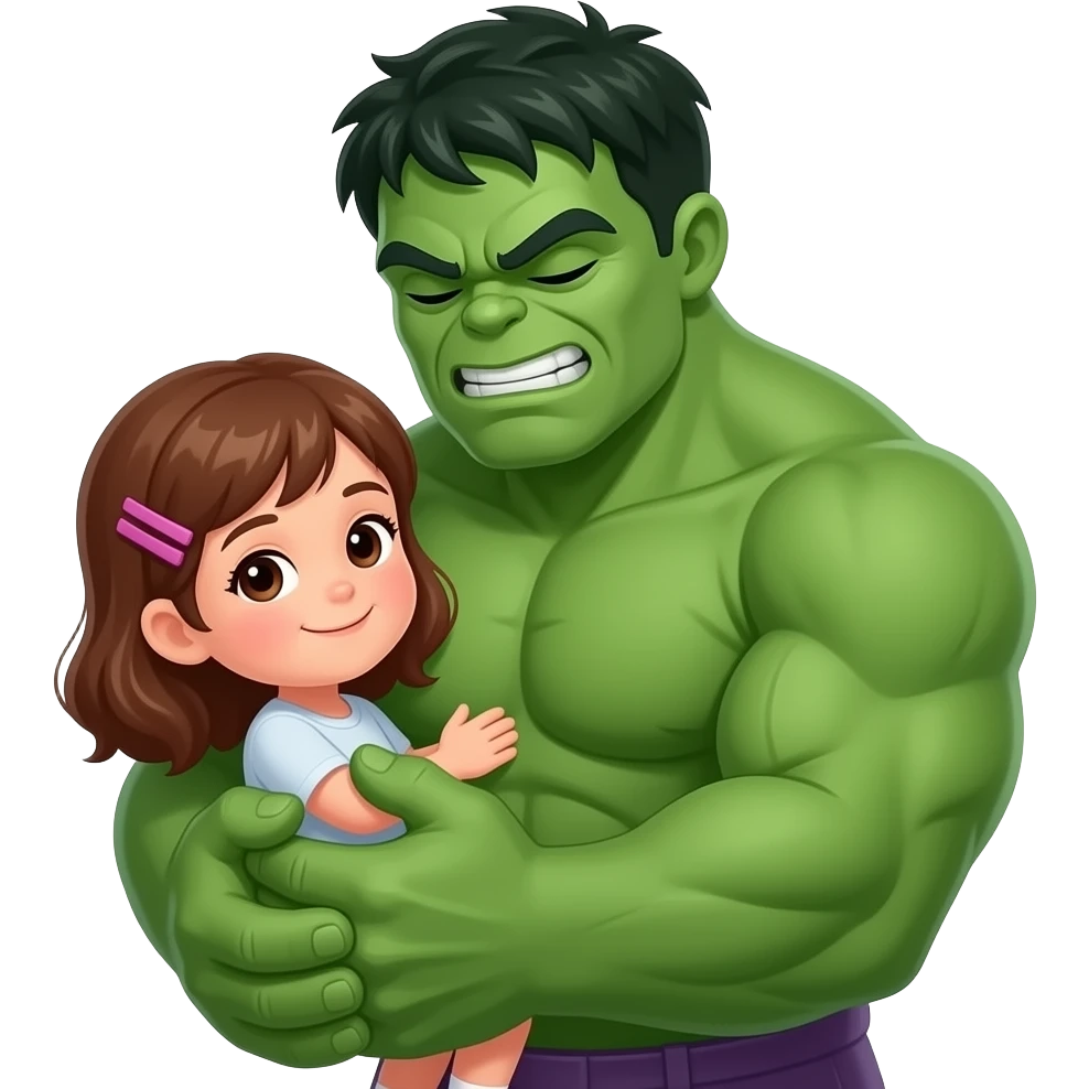 Hulk in love girl emoji
