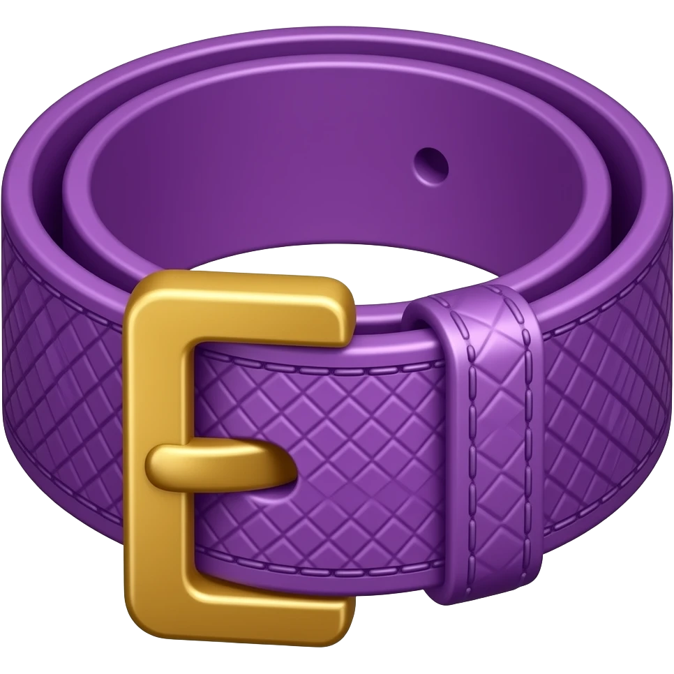 vibrant purple belt with stylish design emoji