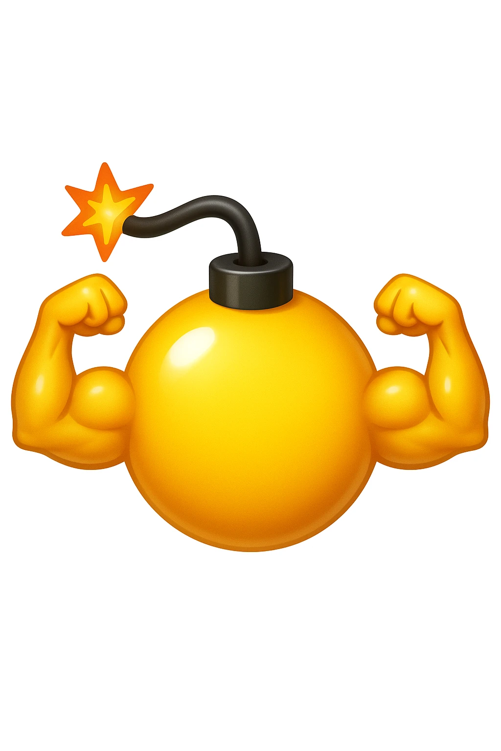 emoji bomba muscolosa stile iphone emoji
