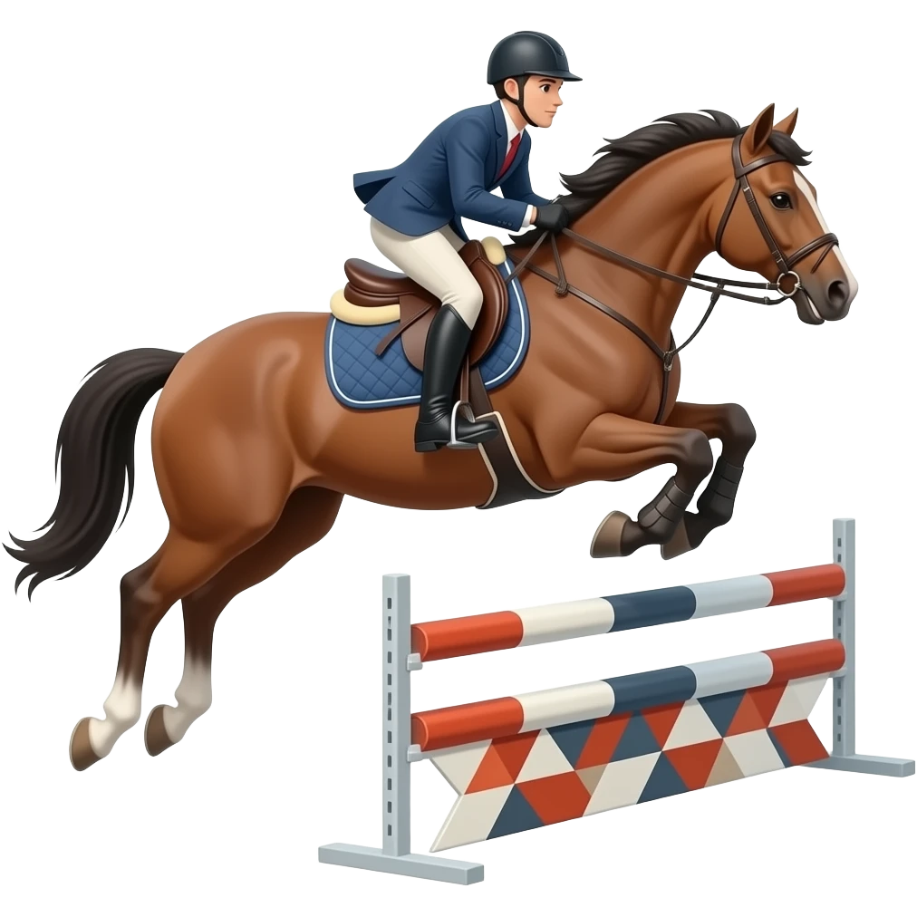 obstacle équitation emoji