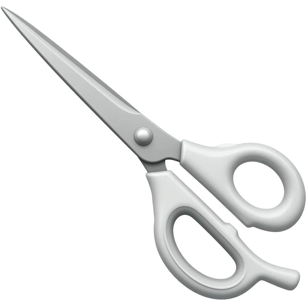 una tijera de sastreria blanca emoji