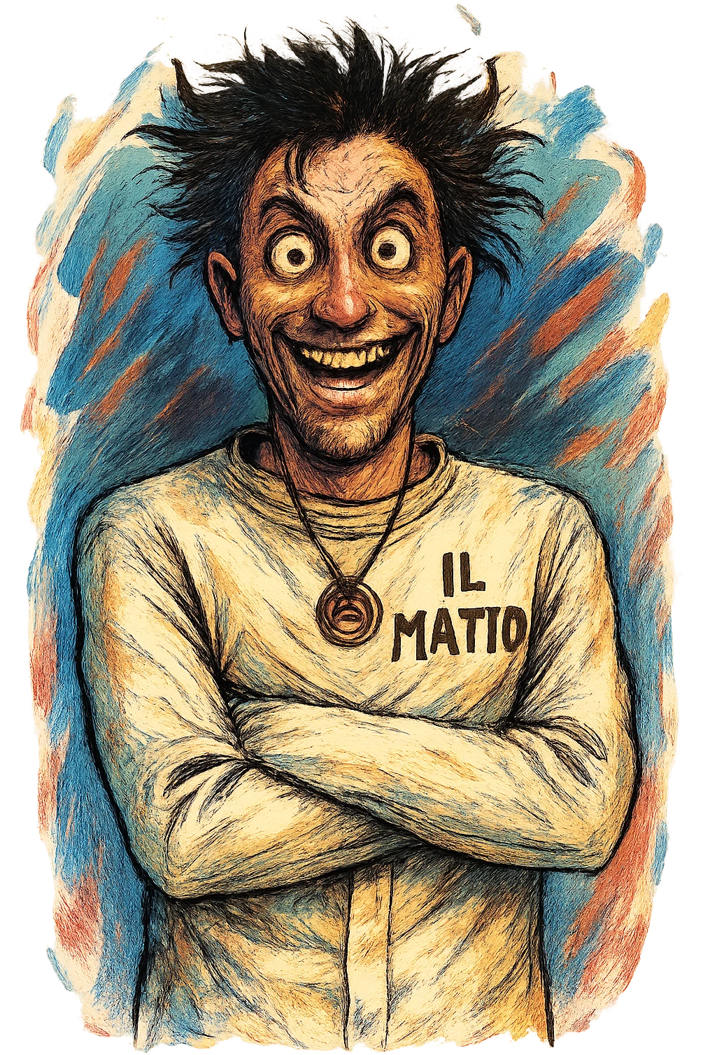 Uomo visto come un folle emoji