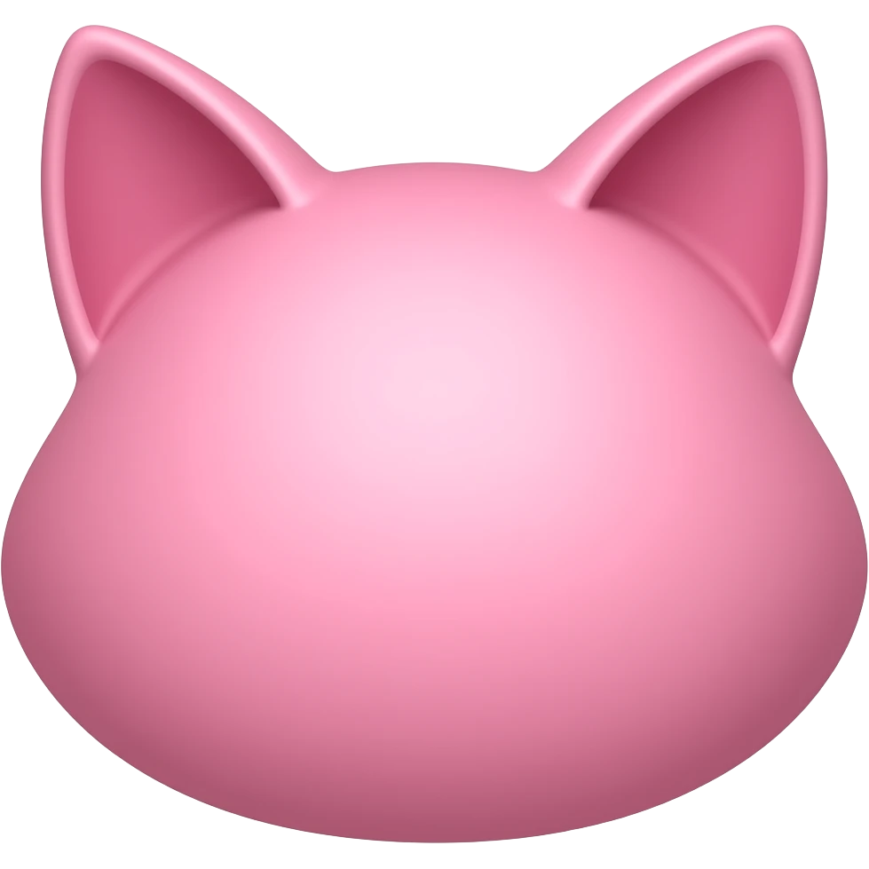 Pink cat ears emoji