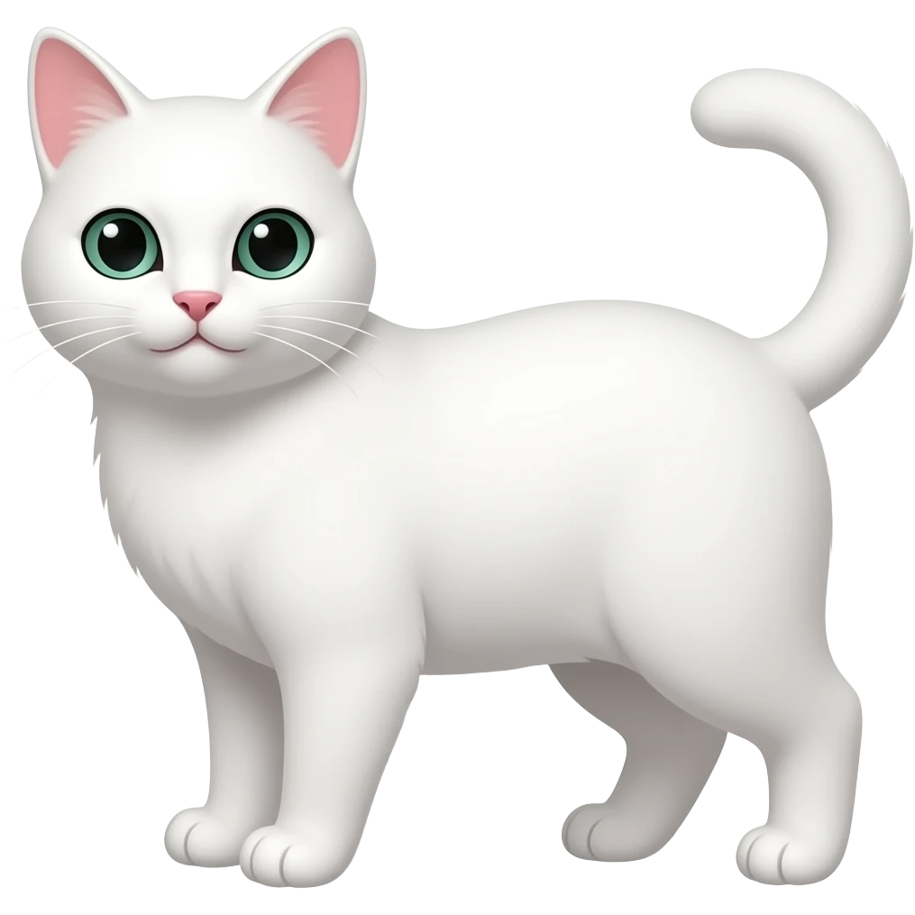 white cat emoji