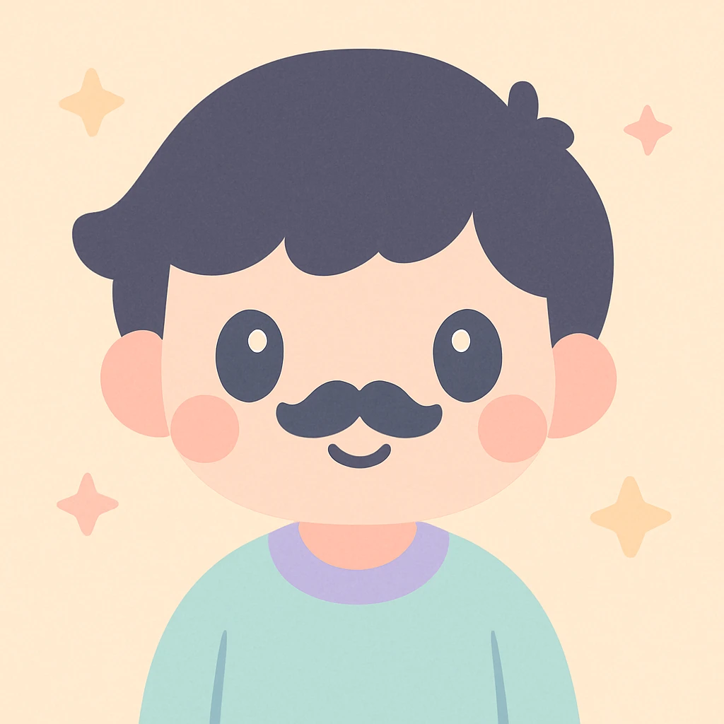 Kawaii Hitler, black hair, moustache  emoji