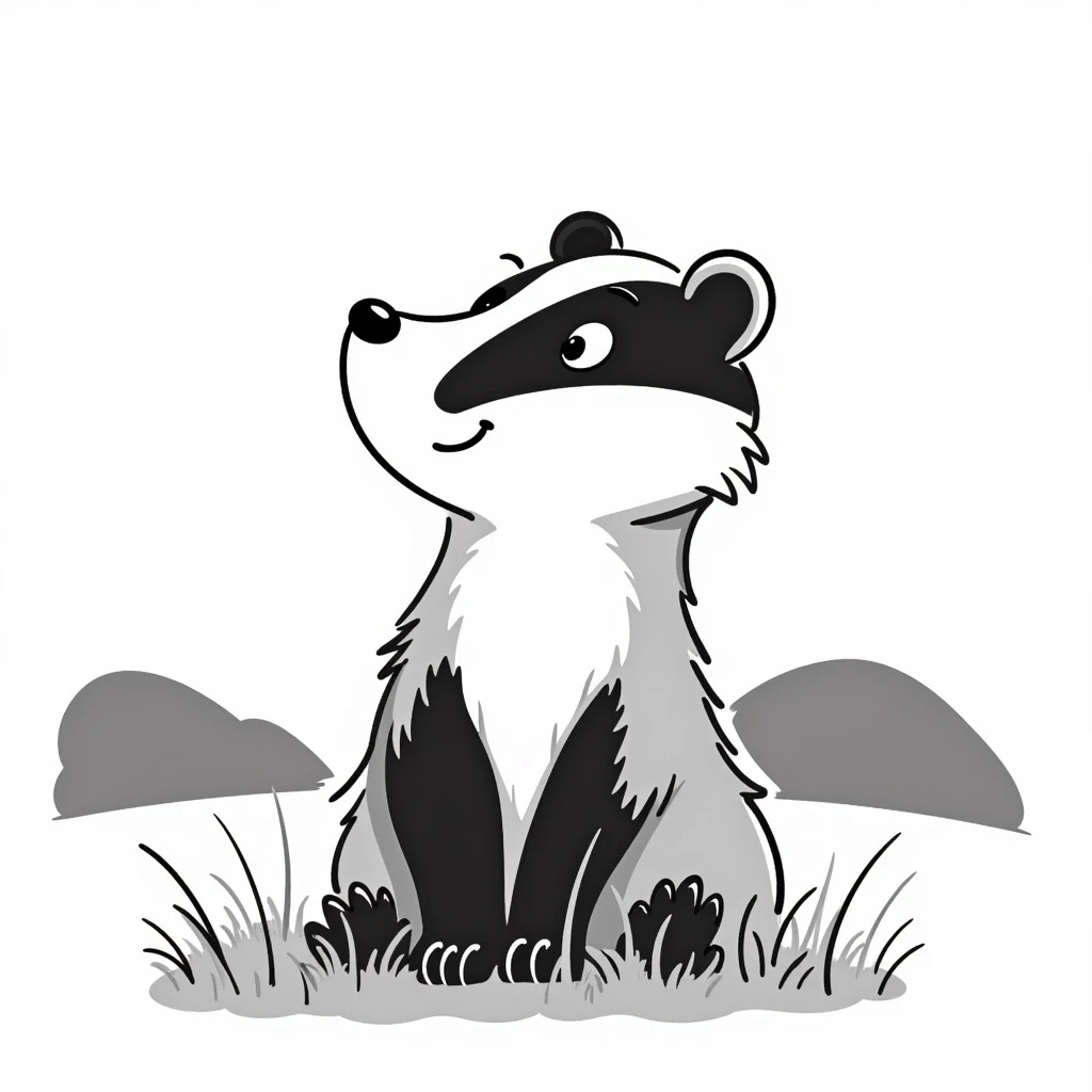 A sweet badger emoji