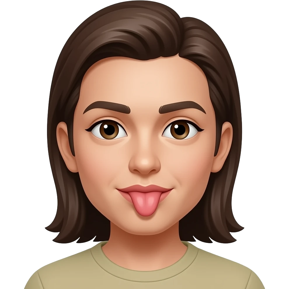 biting bottom lip not tongue rizz emoji