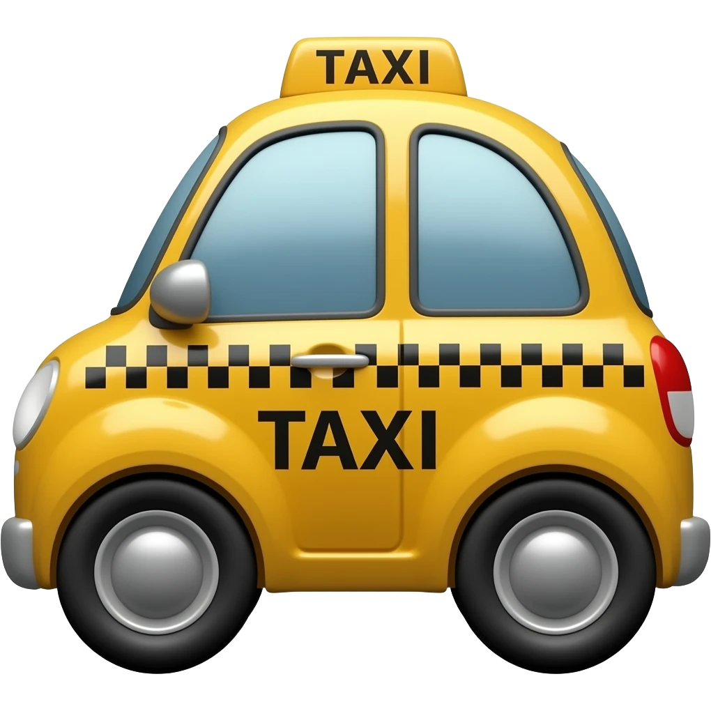 Small taxi emoji