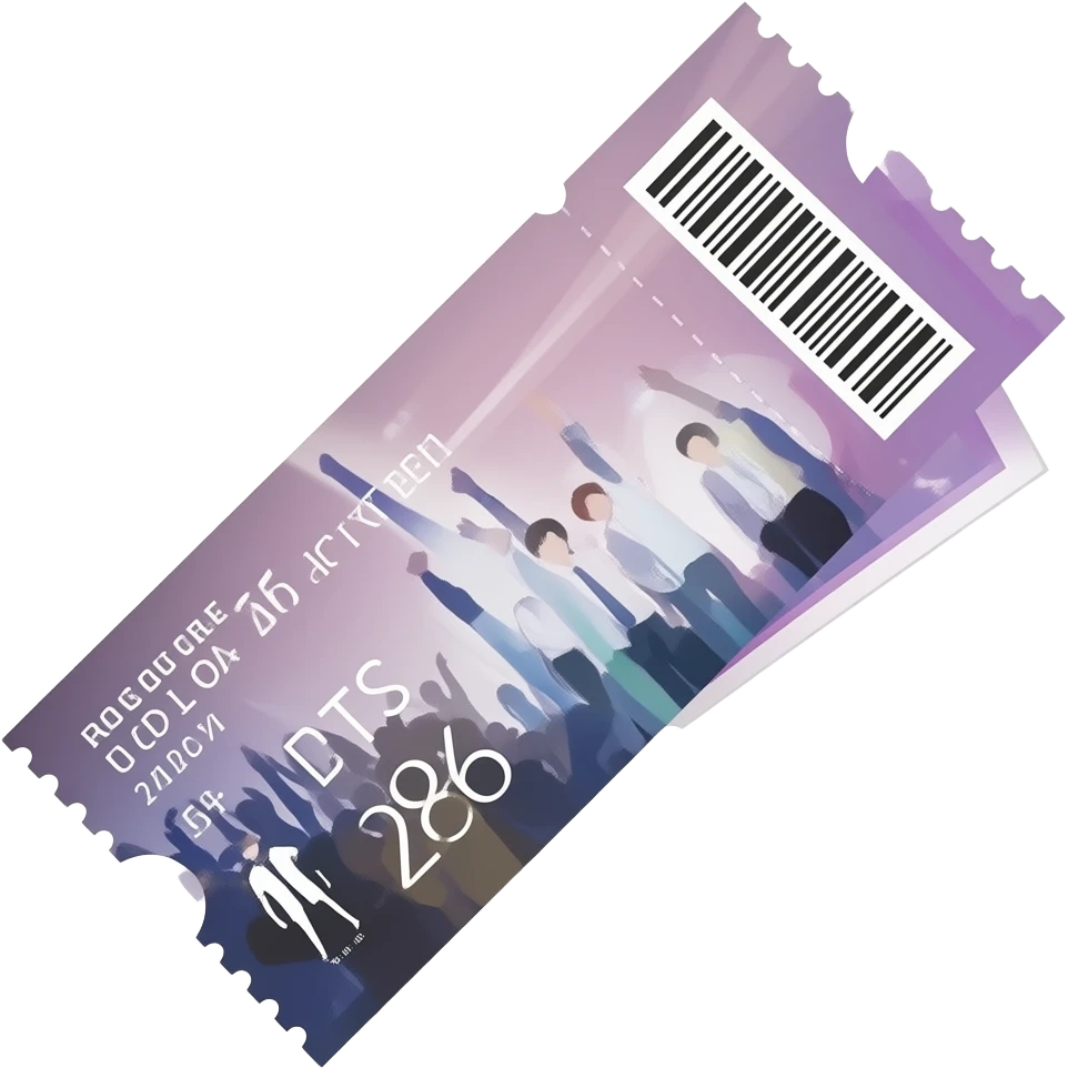 BTS ticket concert in 28 oct emoji