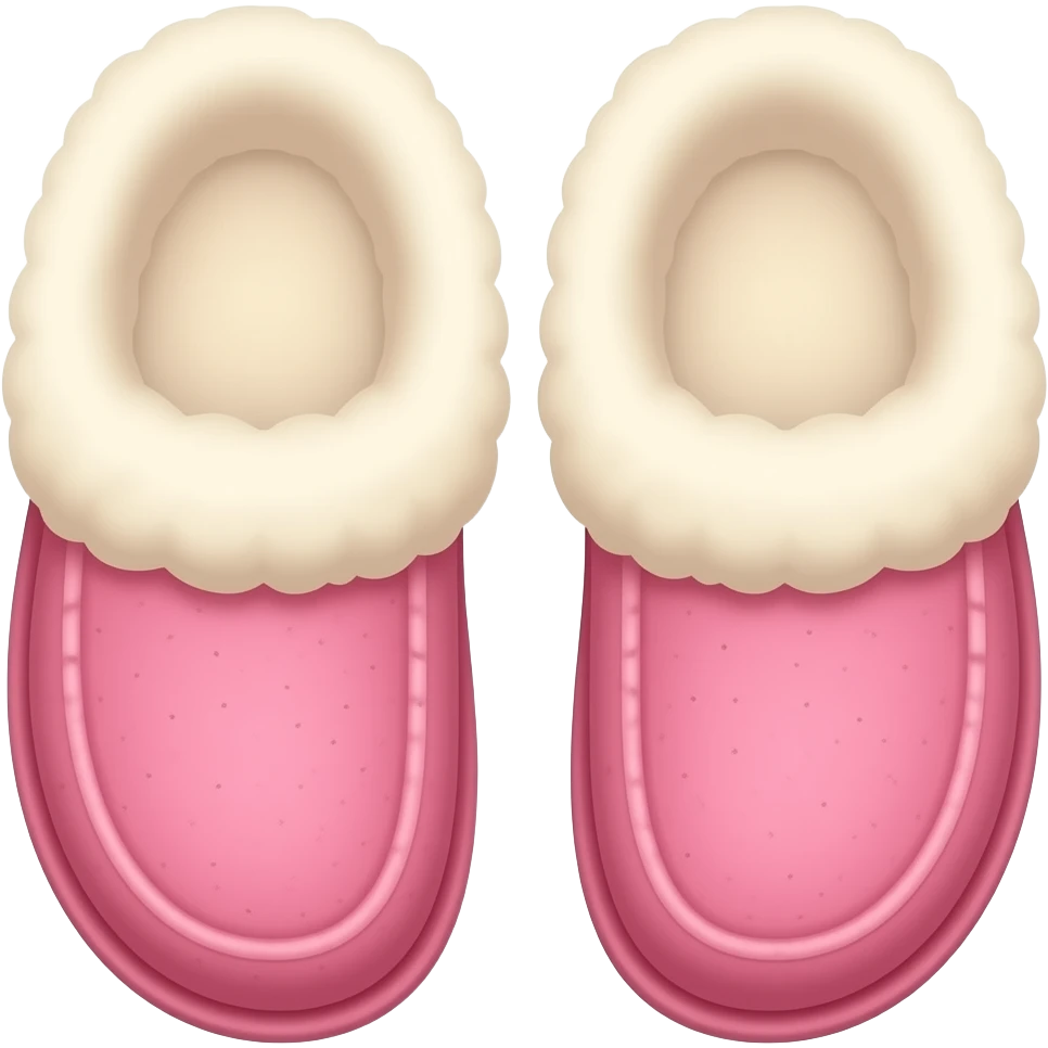 Ugg  terlikler açık pembe emoji