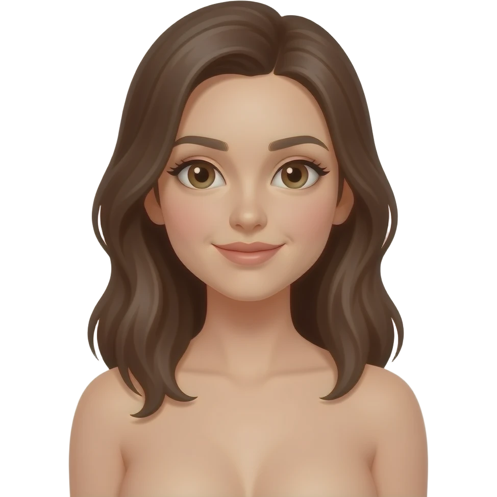 Nude girl show breast emoji