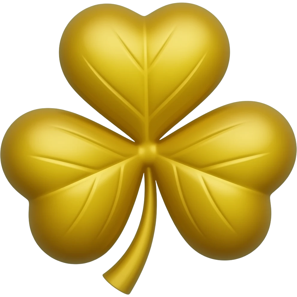 trebol de 5 hojas podes volverlo amarillo tipo dorado oscuro,pero de 5 hojas emoji