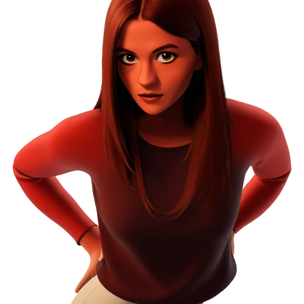 confident girl in simple outfit emoji