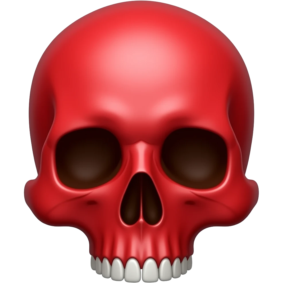Red skull emoji