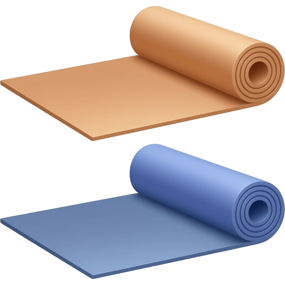 two yoga mats emoji