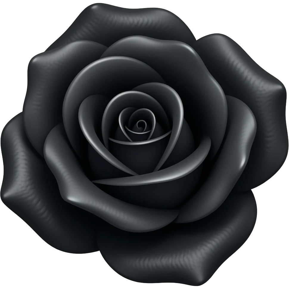 Rosa negra emoji