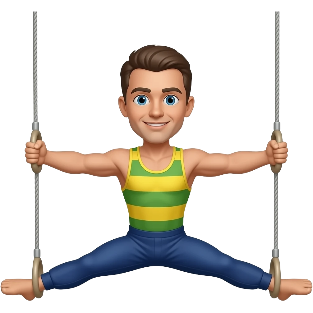 man on circus straps emoji