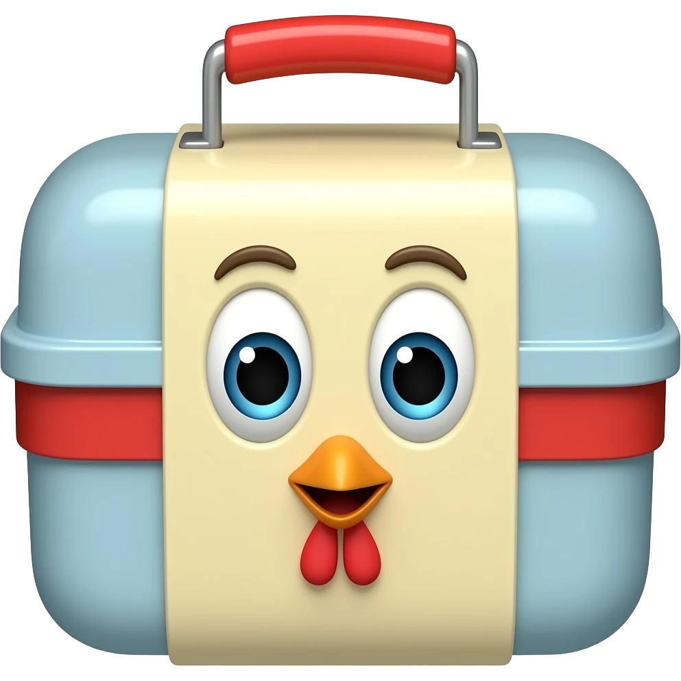 lonchera de chicken little igual al de la pelicula emoji