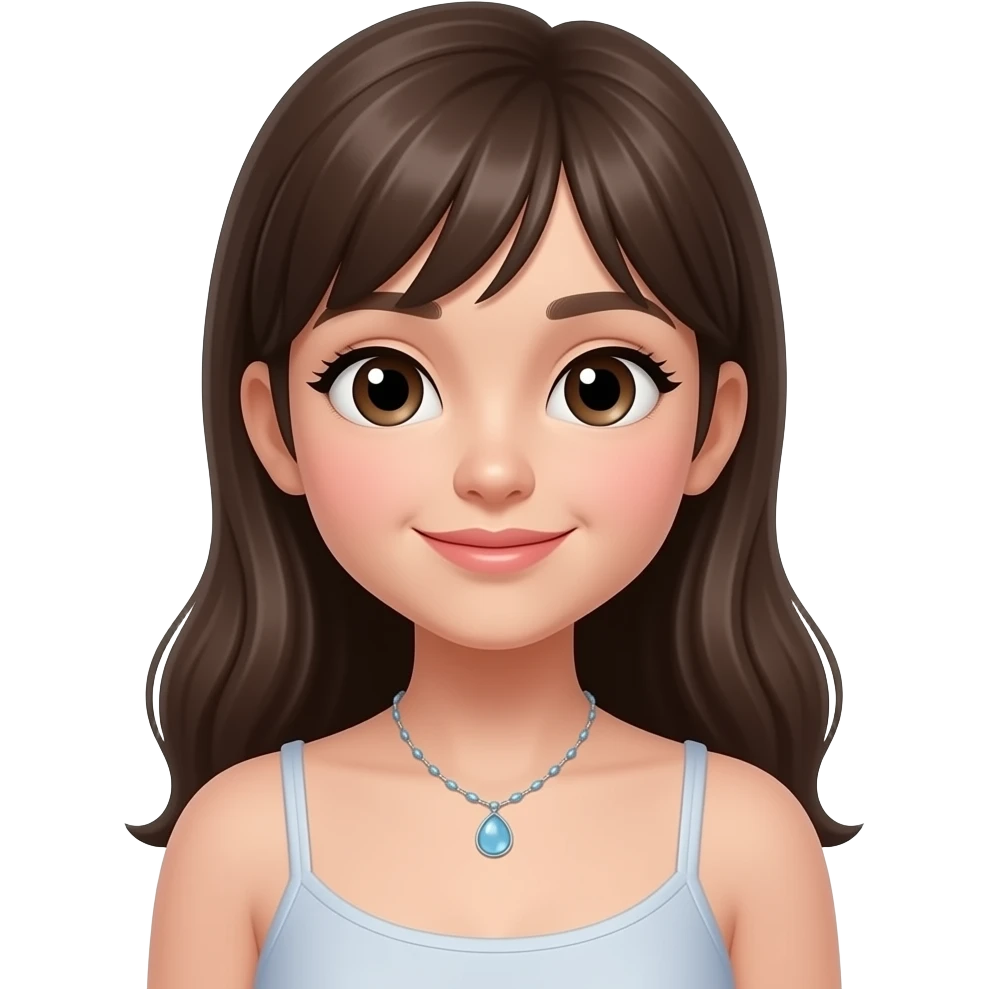 full body girl with necklace emoji