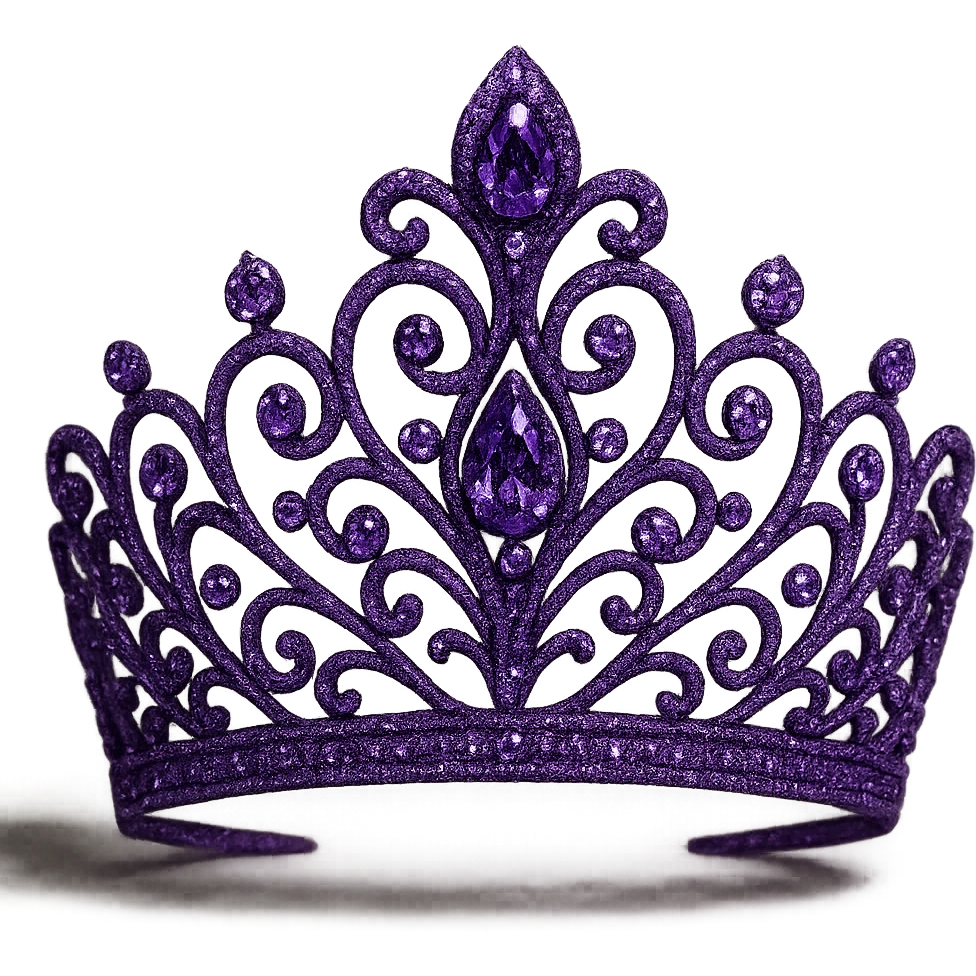 purple sparkling tiara emoji