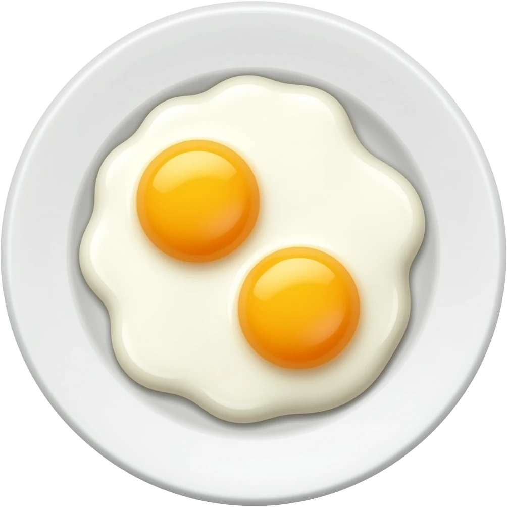 Scrambled Eggs on a plate emoji