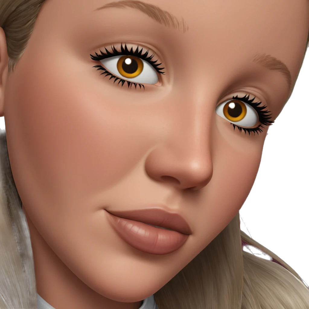 realistic portrait of girl emoji