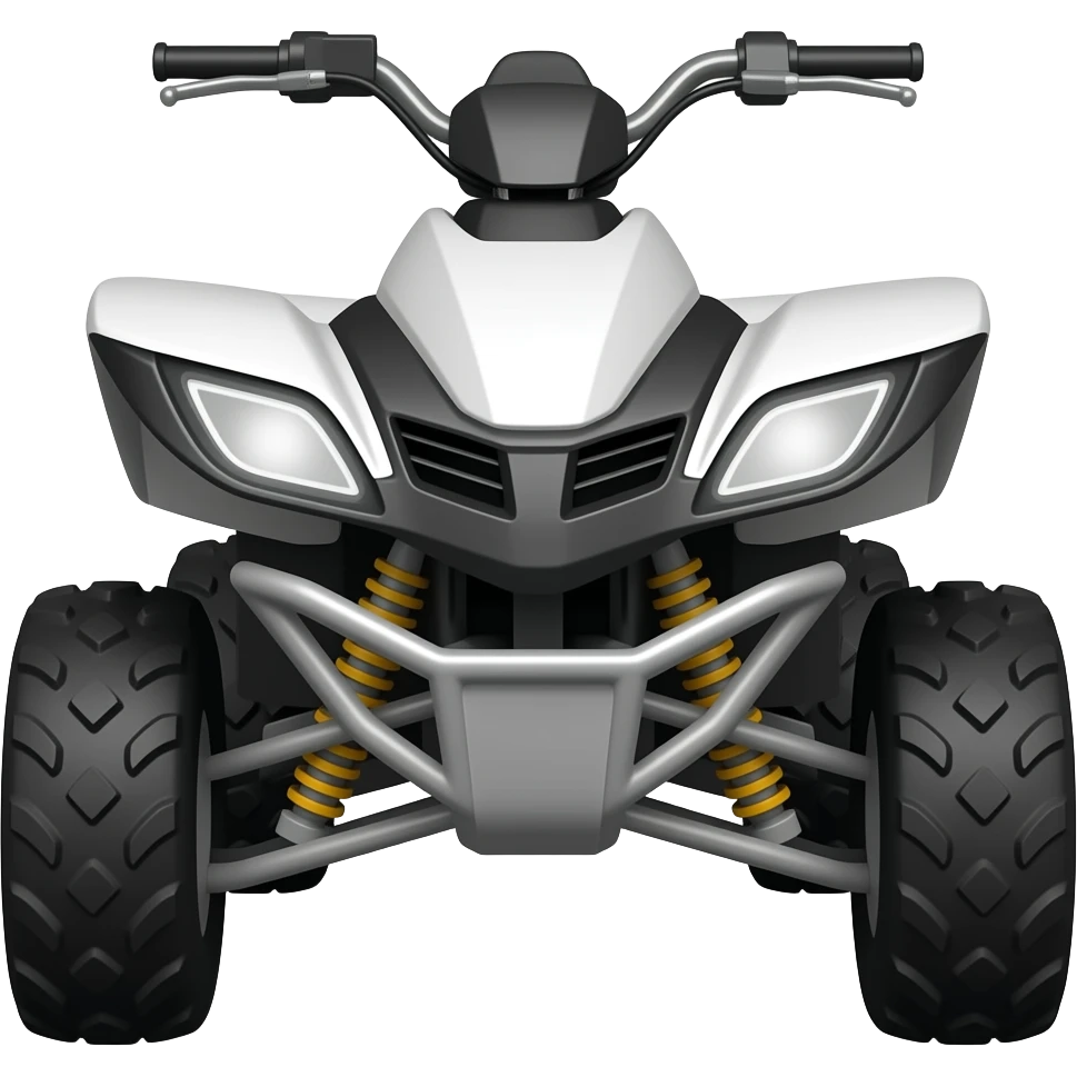 Black and white quad bike emoji