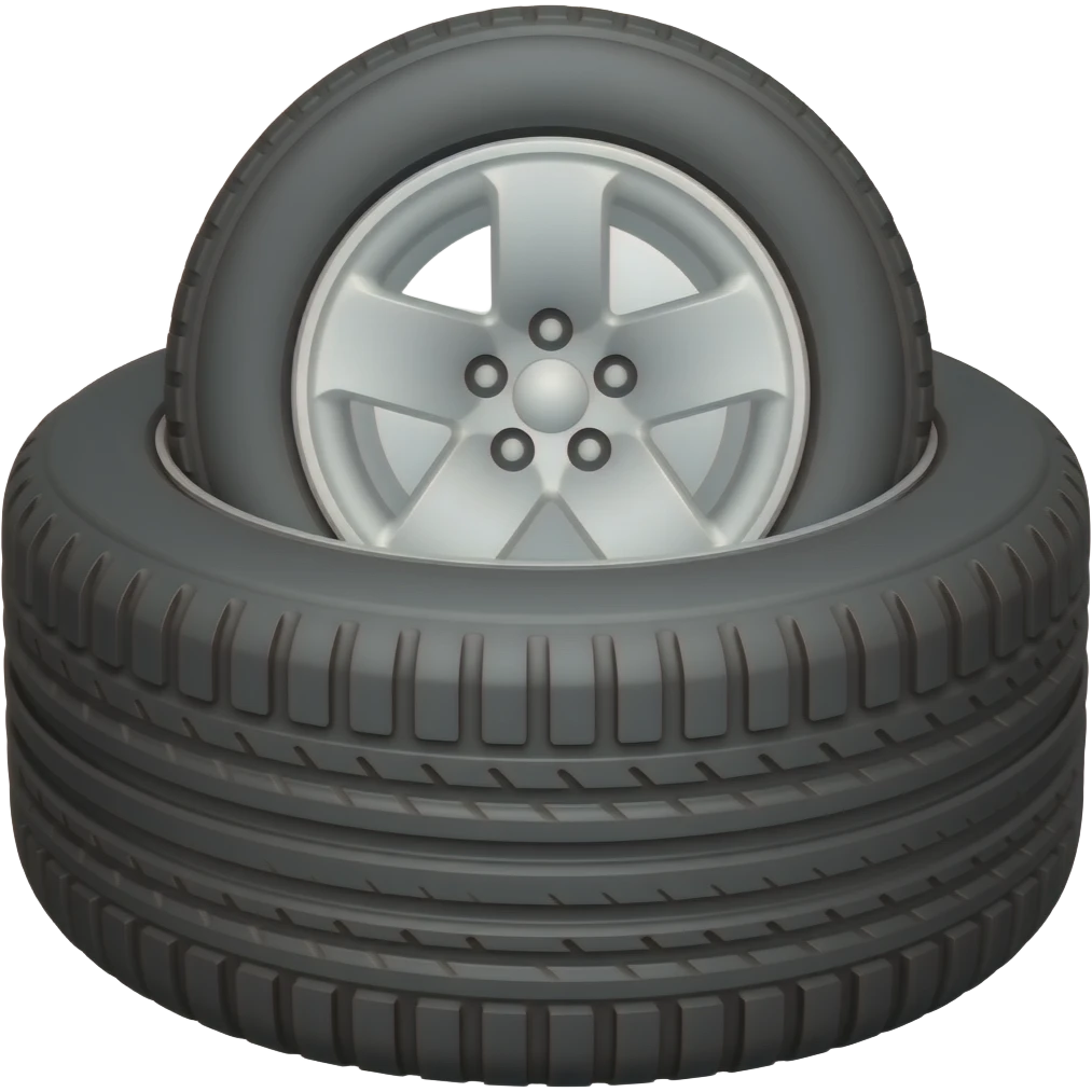 Car with a Flat Tire emoji