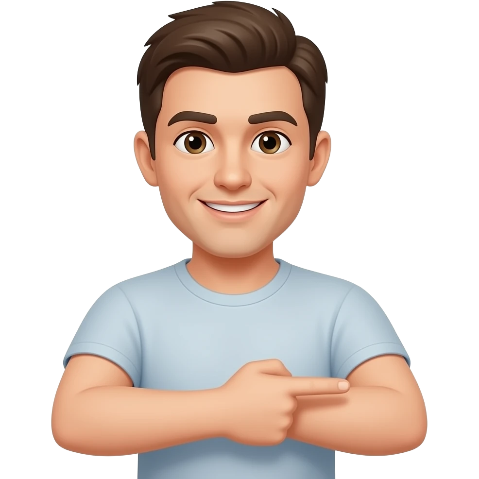 elbow pointing to a toe emoji