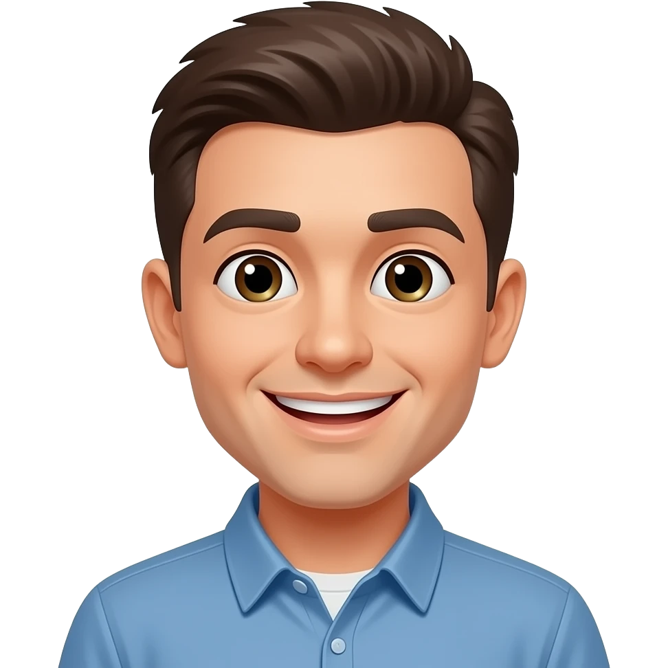 Get rid of the text and replace with happy eyes emoji