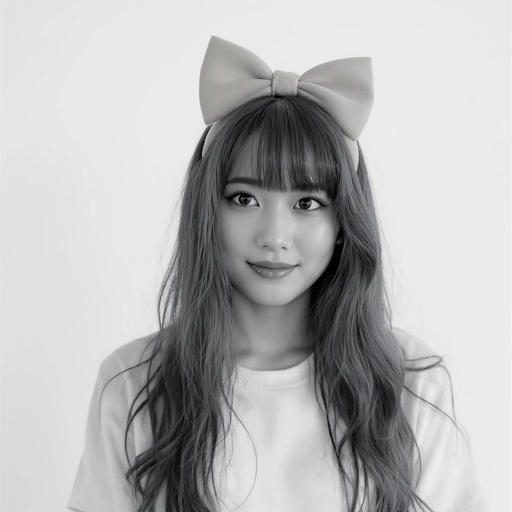 cute bow emoji with a heart accent emoji