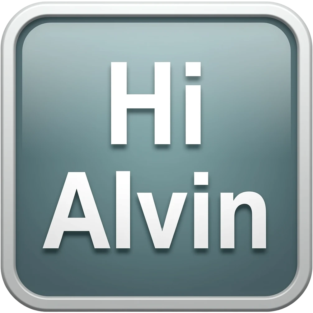 Hi Alvin sign emoji