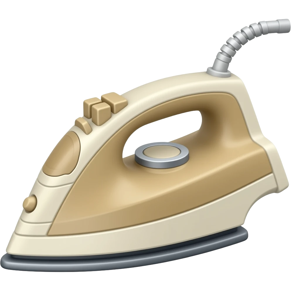 plancha de ropa de color beige emoji