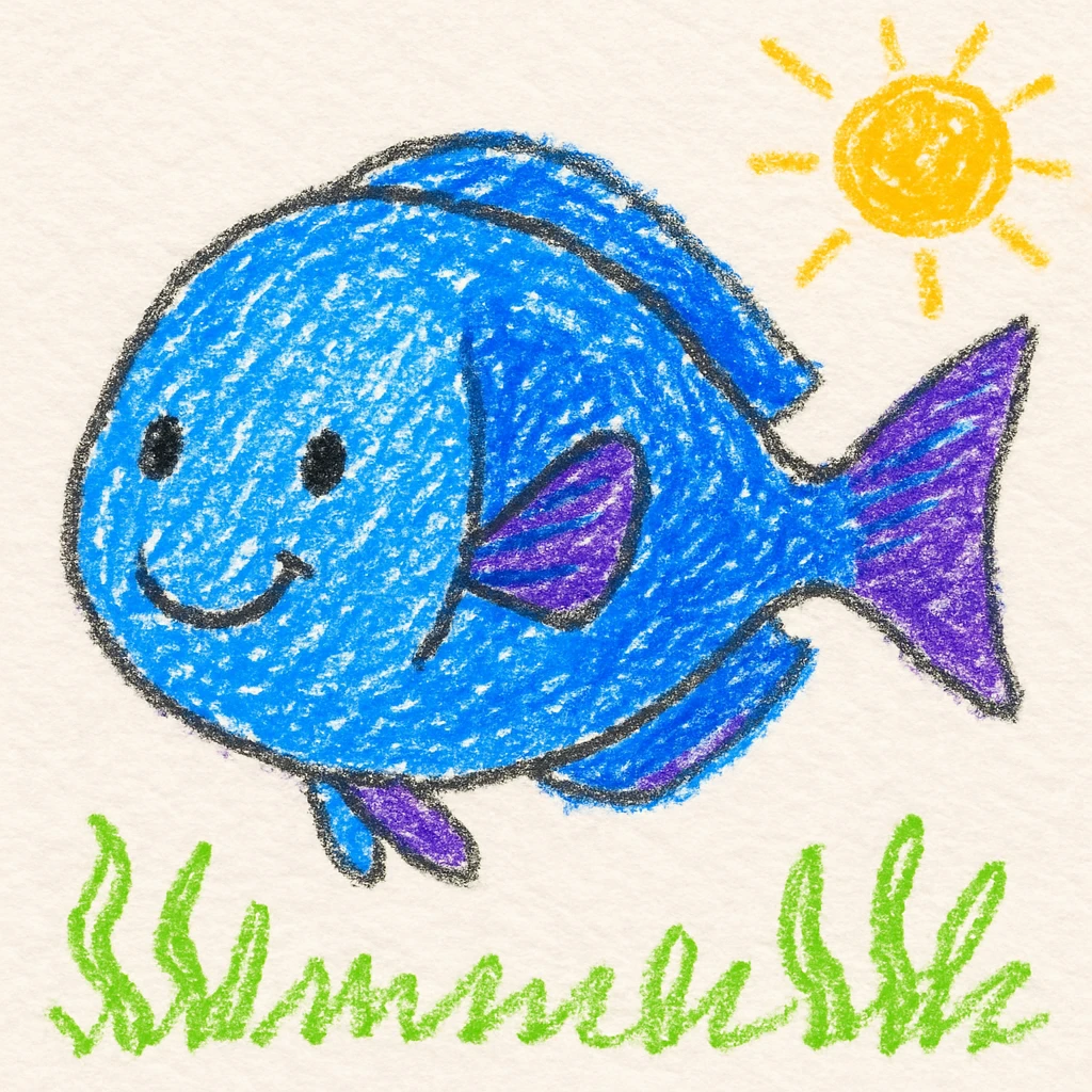 Blue tang emoji