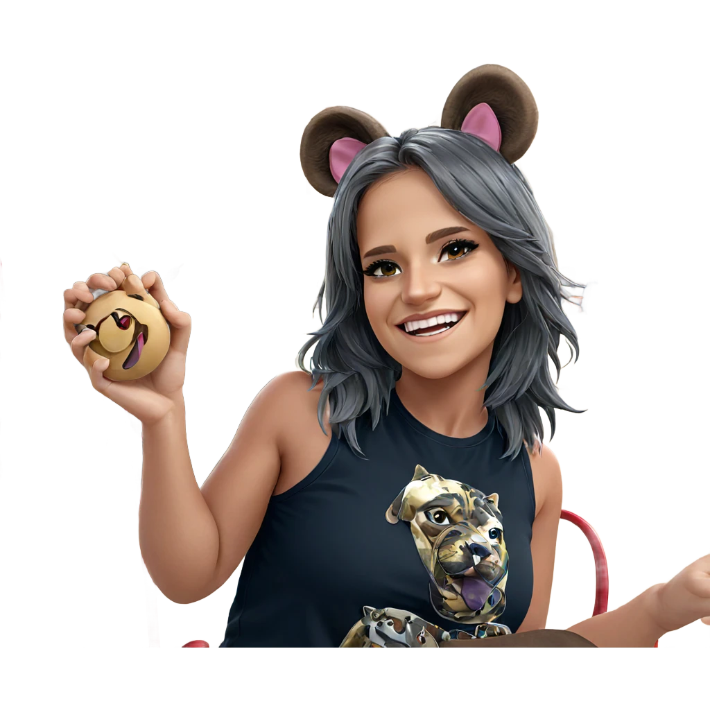 smiling girl with animal ears emoji