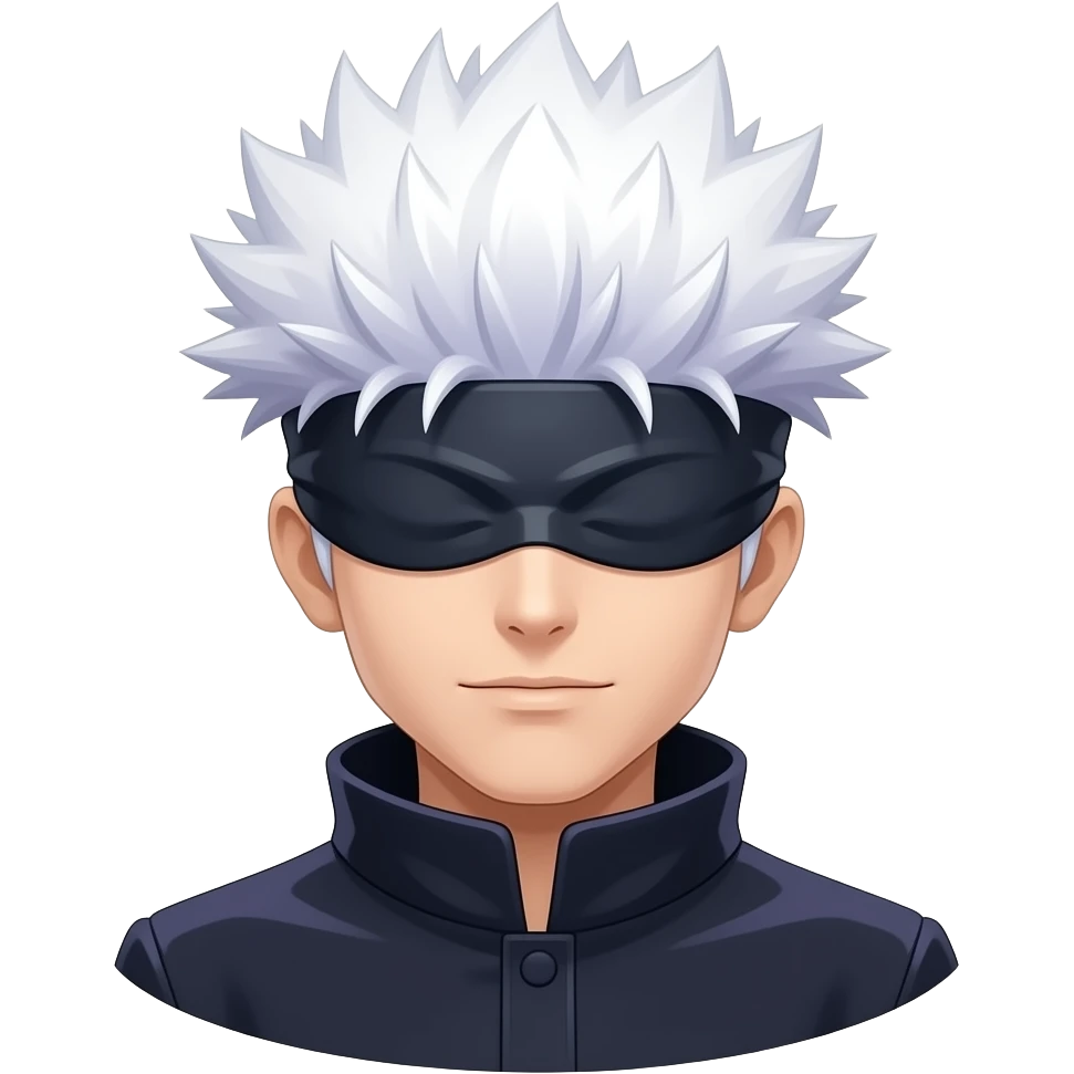 Gojo with blindfold emoji