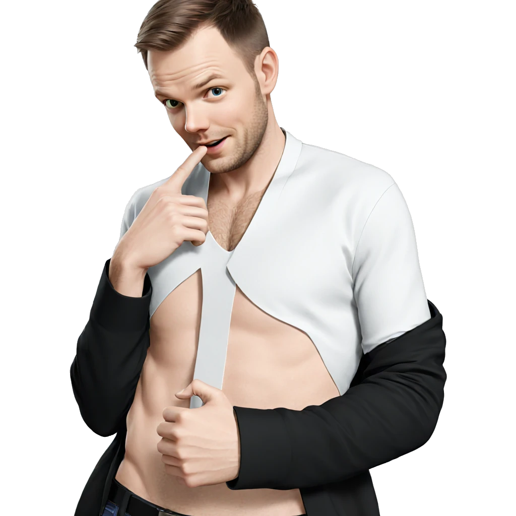 realistic portrait of stylish man emoji