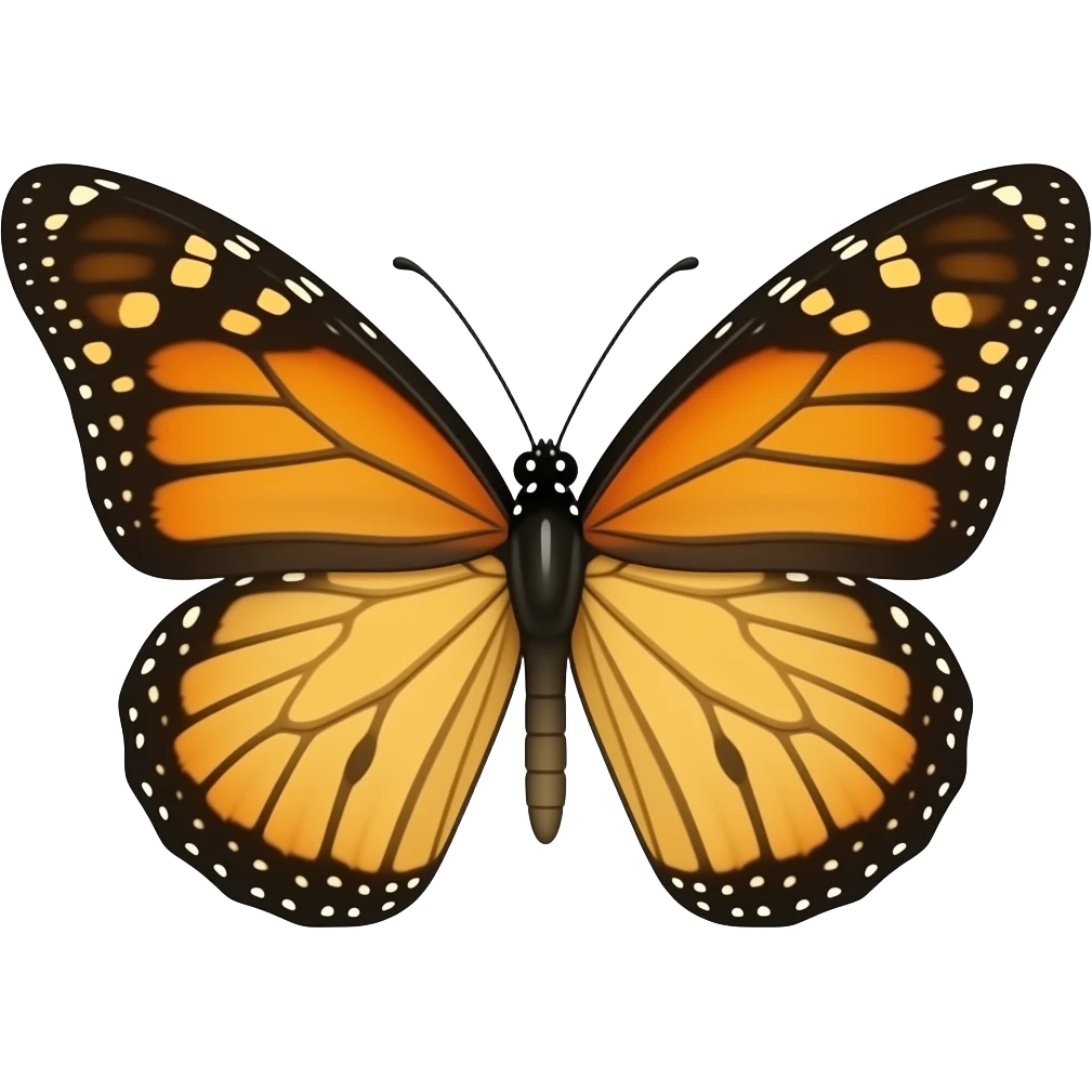 Rose with butterfly emoji