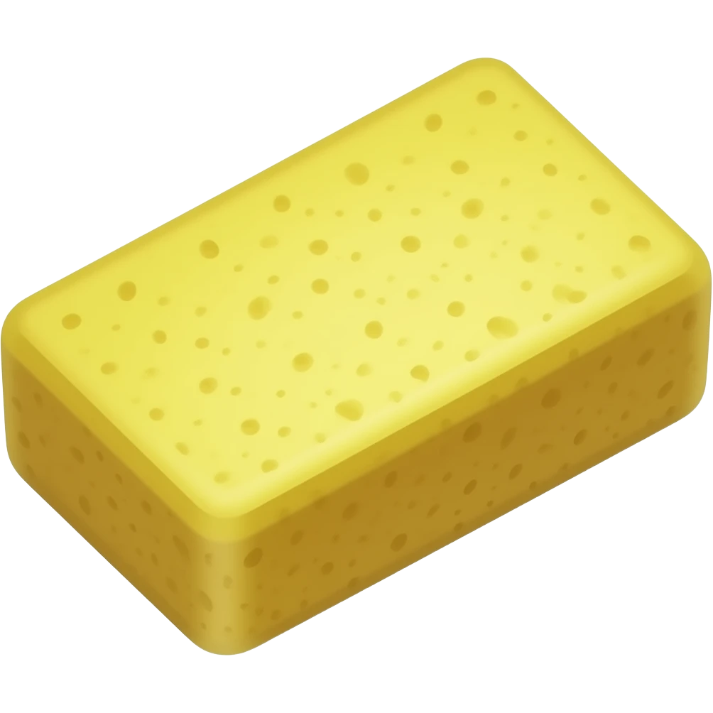 Yellow rectangular sponge emoji