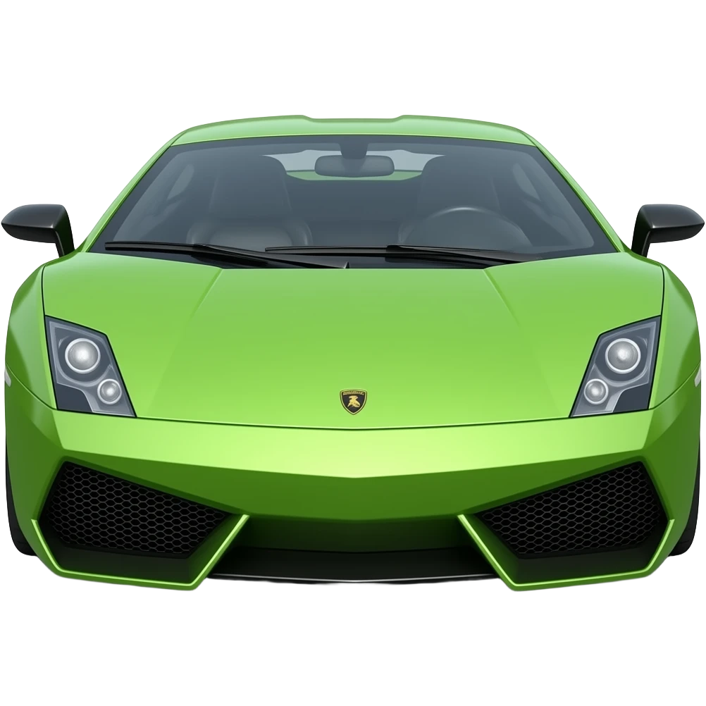 Green lamborghini emoji