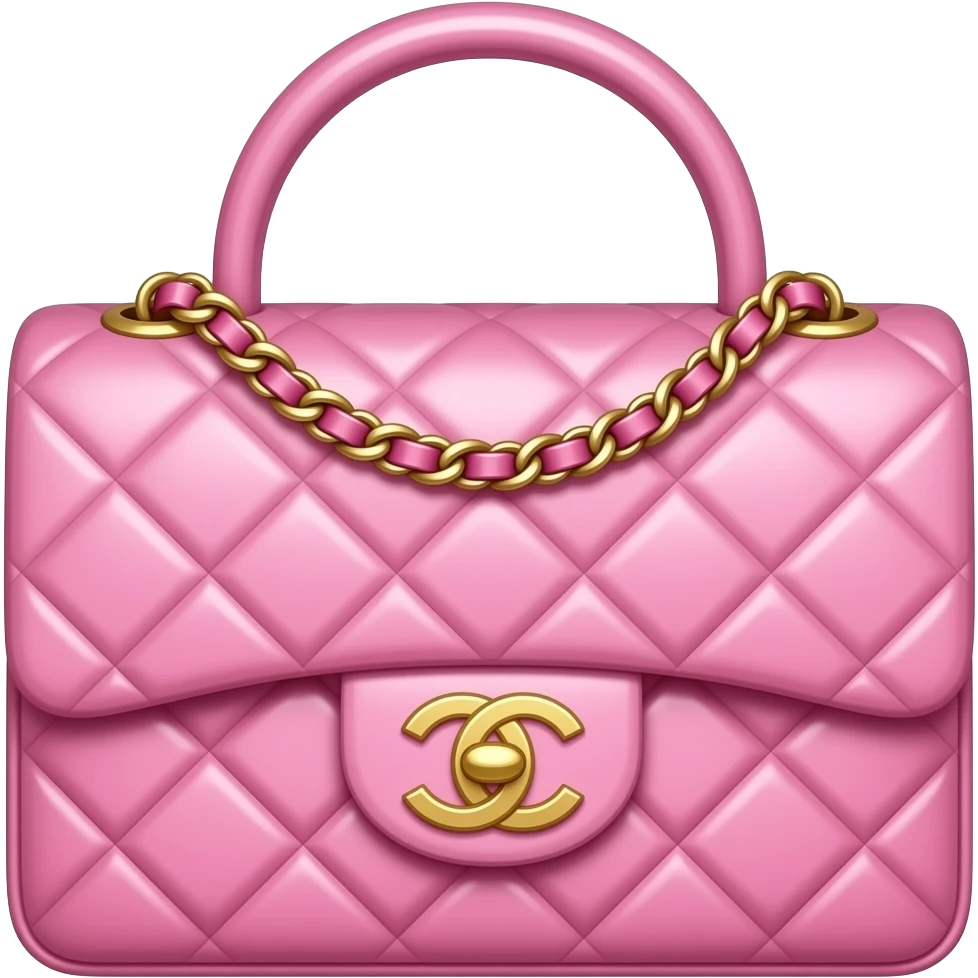 chanel pink bag emoji