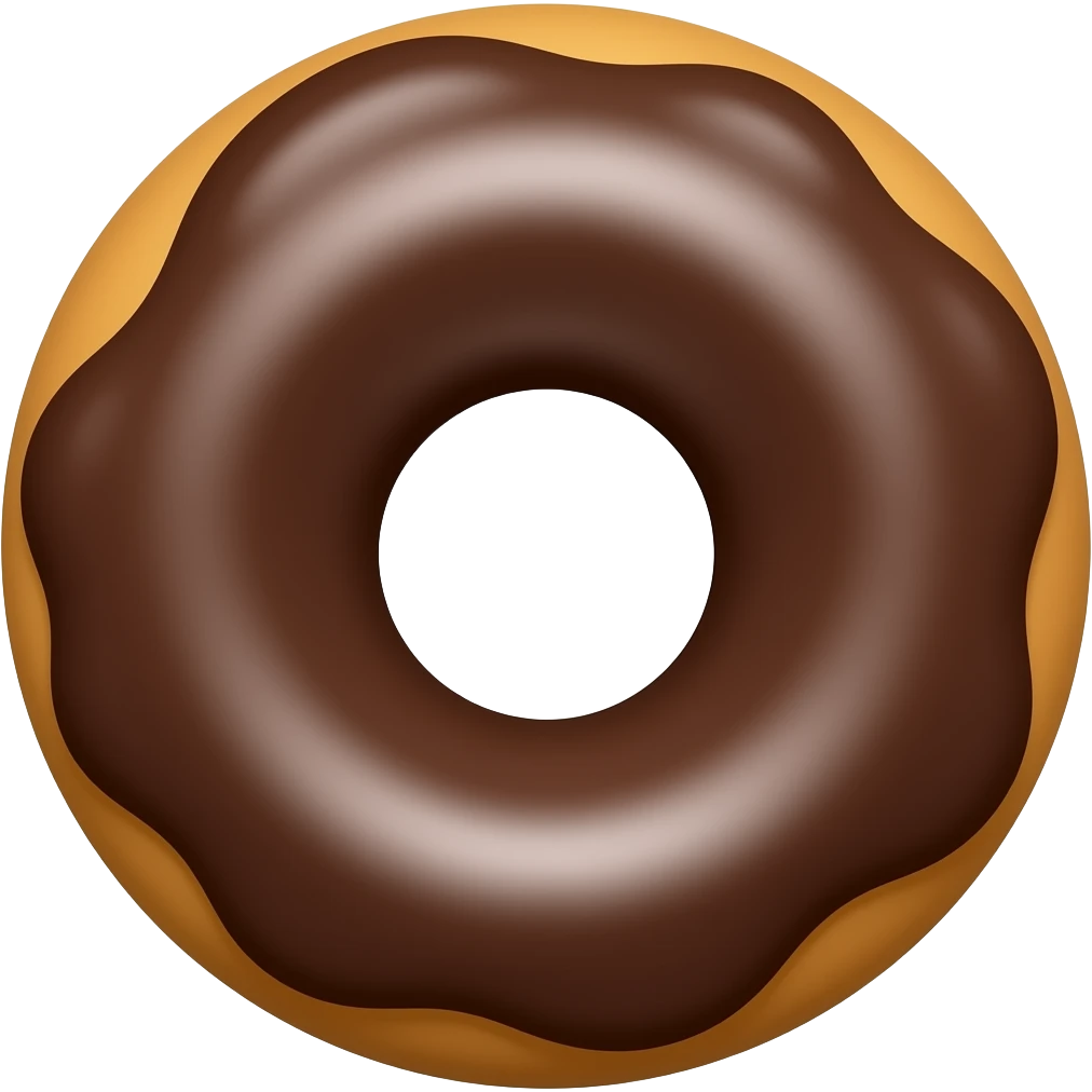 ciambellina semplice marrone emoji