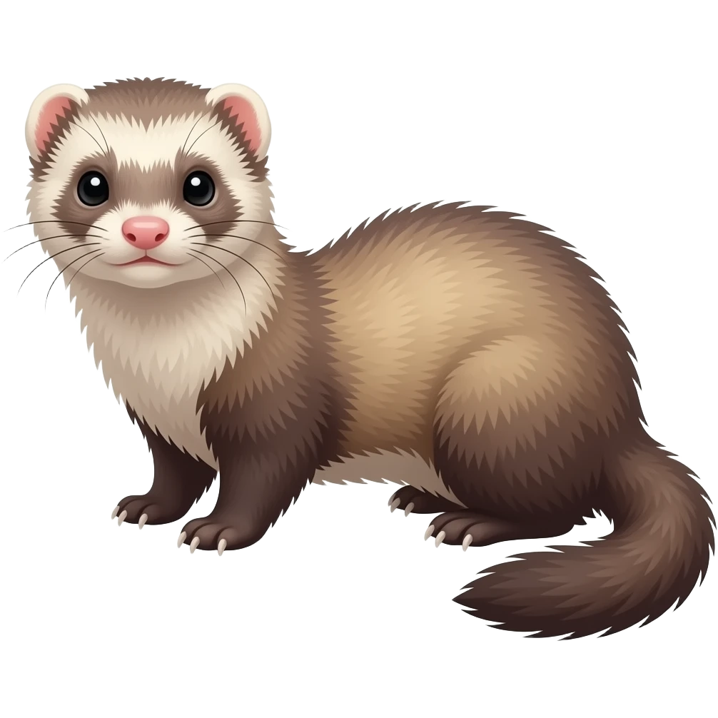 Ferret with abs emoji