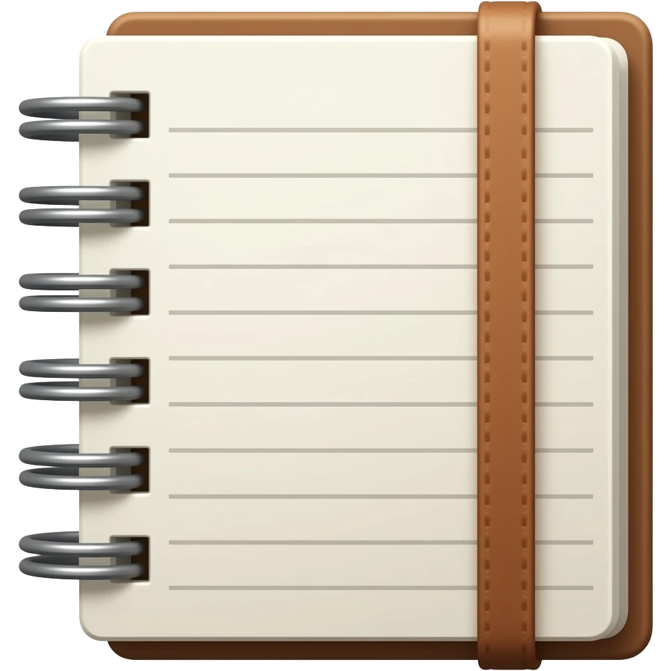 realistic journal emoji