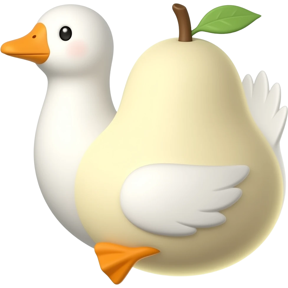 Kawaii goosefruit emoji