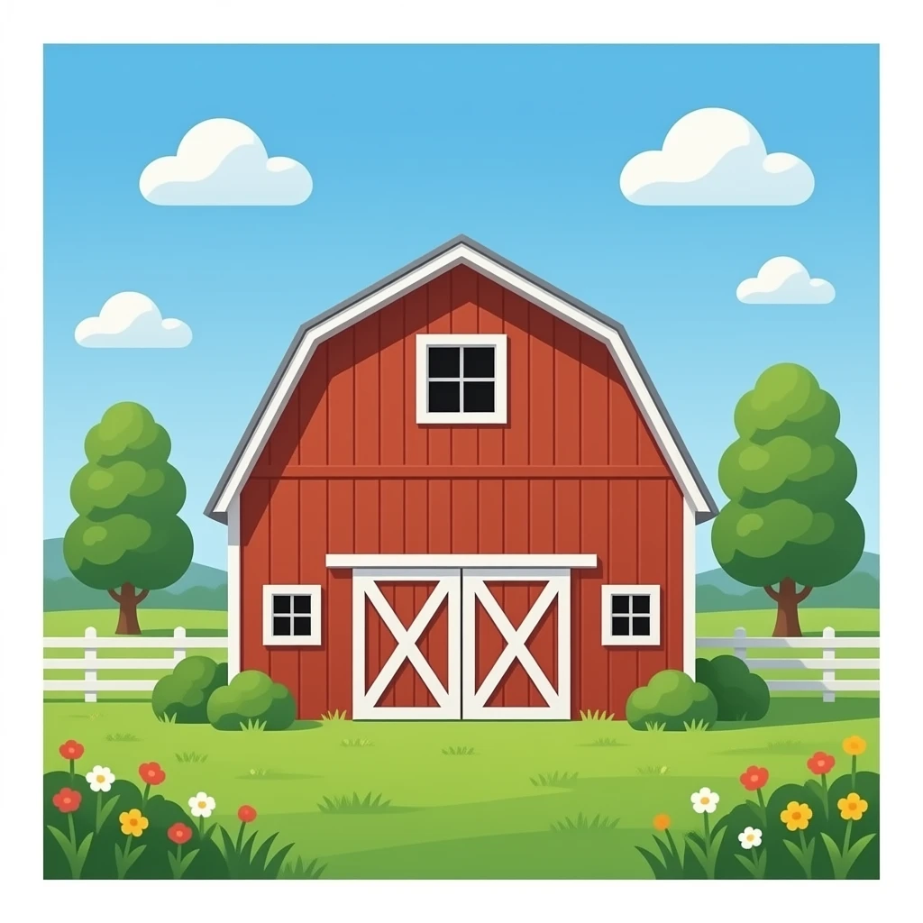 Backside of barn emoji