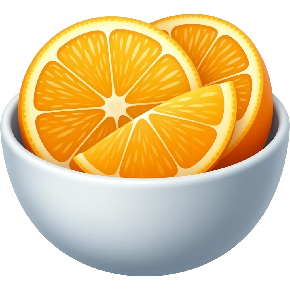 orange slices in a bowl emoji