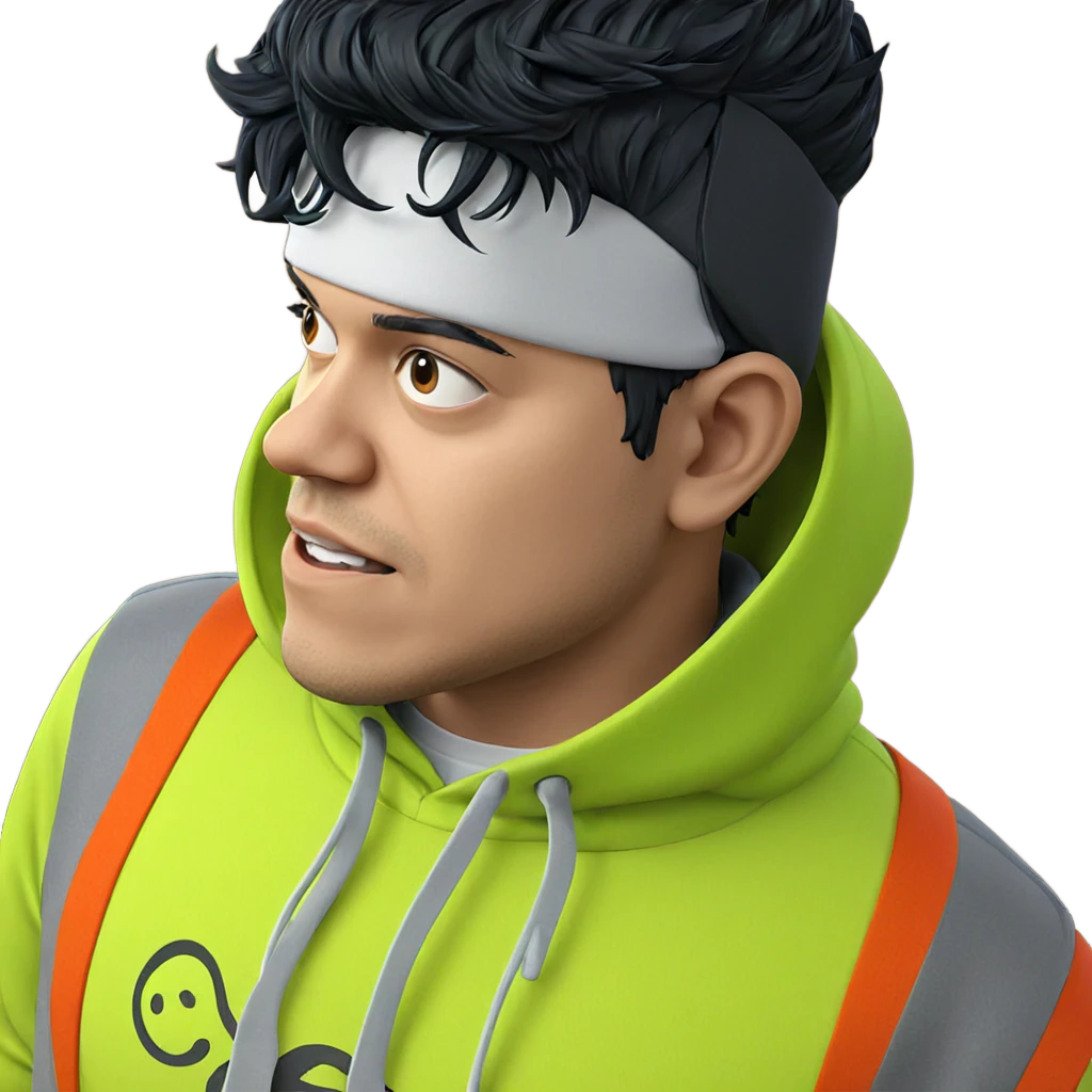 hooded figure with black hair emoji