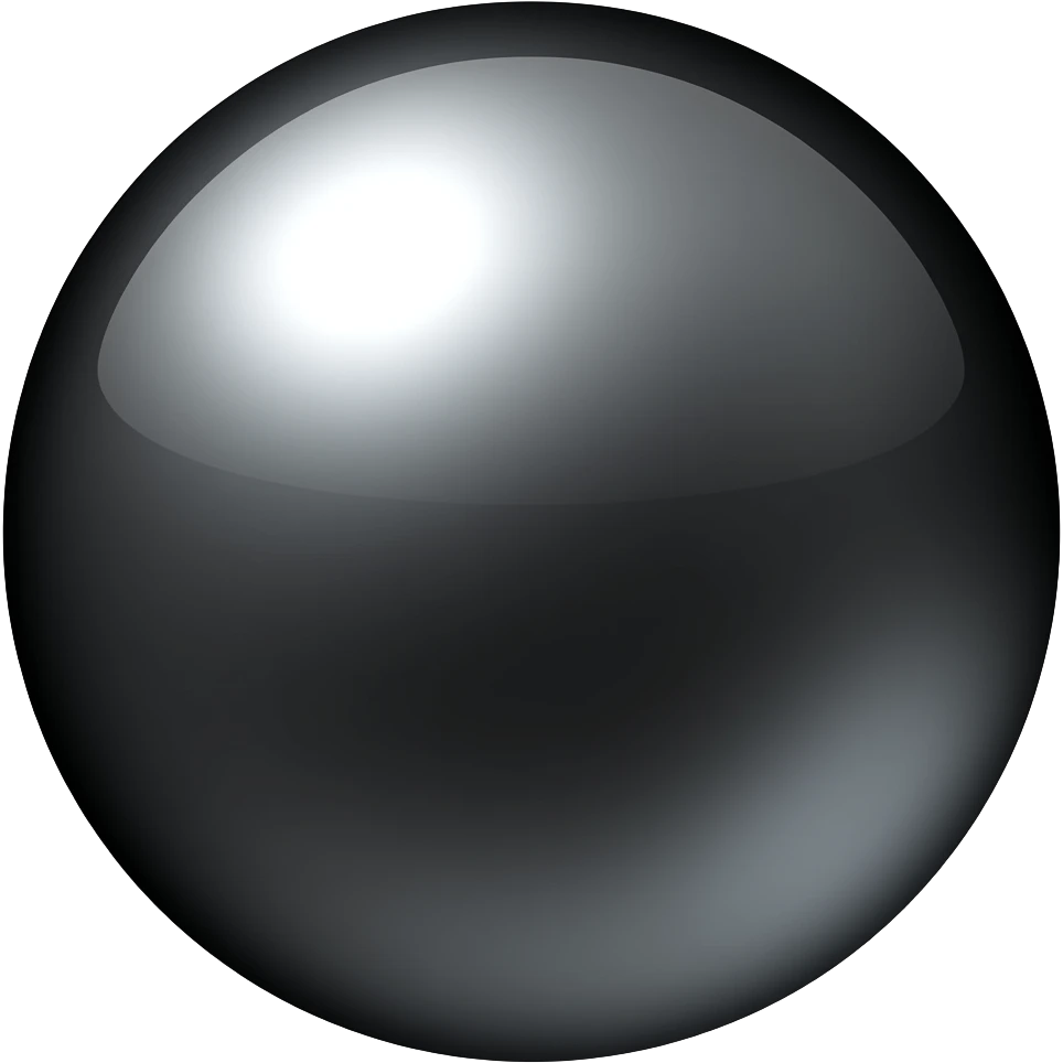 The black Pearl emoji